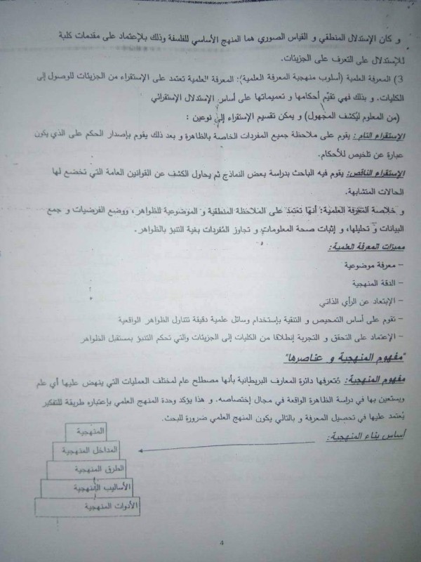 ملخص منهجية العلوم القانونية سنة اولى حقوق